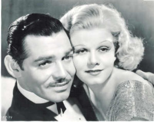 Jean Harlow with Clark Gable in The Secret Six , 1931
