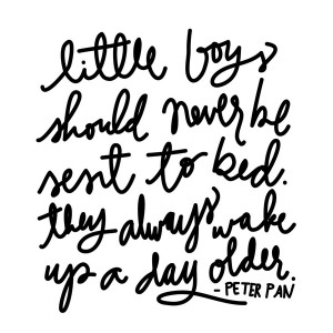 Peter Pan Quote by Aedriel (Square) Canvas Print