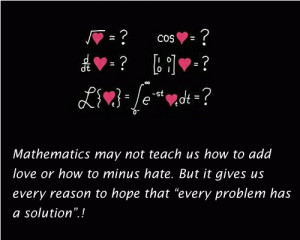 Mathematics May Not Teach Us How To Add Love… - IdleHearts