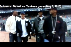 ... Da 5’9″ Hits the Detroit vs. Yankees Game with Jay-Z and Eminem
