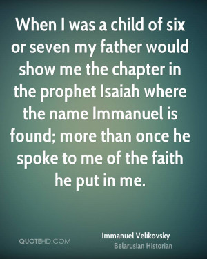 Immanuel Velikovsky Faith Quotes