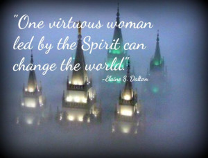 LDS Elaine S. Dalton Virtue Spirit World