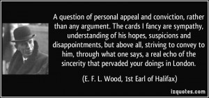 question of personal appeal and conviction, rather than any argument ...