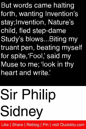 ... said my muse to me look in thy heart and write # quotations # quotes