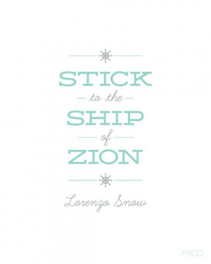 Stick to the Ship of Zion