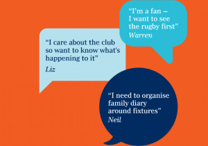 Bath Rugby user research quotes