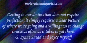 ... course as often as it takes to get there. -G. Lynne Snead and Joyce