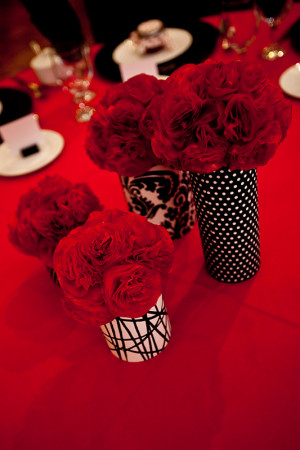Red and Black Centerpiece