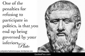 Refusing to participate in politics – Plato