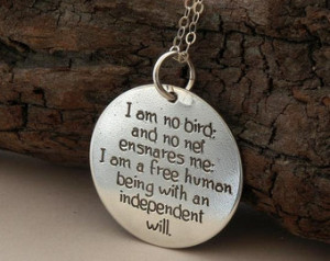 ... Jane Eyre ... inspirational quote ... Handmade Jewelry ... key ring