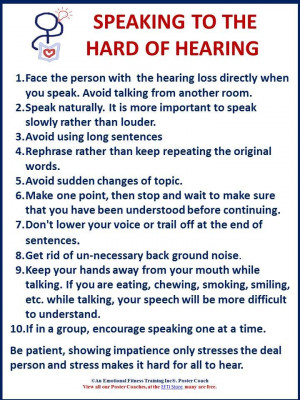 Talking to the Hard of Hearing - Free download.