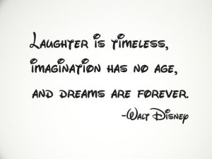 Walt Disney Quote Wall Decal