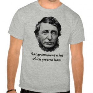 Thoreau Small Government Quote Tshirt