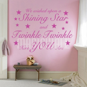 Home » Shining Star Twinkle Twinkle - Wall Quotes - Wall Decals ...