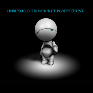 ... Marvin the Paranoid Android, shows up and makes everyone depressed