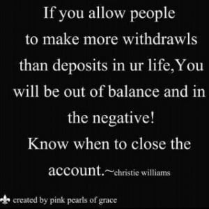 Emotional Bank Account...most difficult thing for many to know...when ...