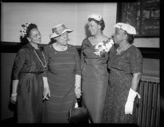 Black and White African American Church Women