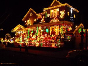 house decorated with houses decorated for christmas decorated houses ...
