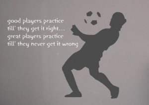 Soccer wall quote