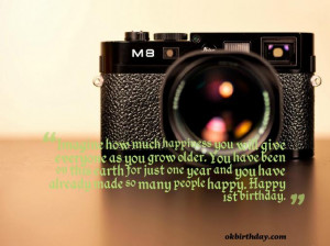 ... so many people happy. Happy 1st birthday. 1st year birthday quotes