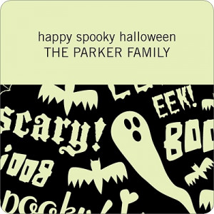 Spooky Halloween Sayings Personalized Stickers