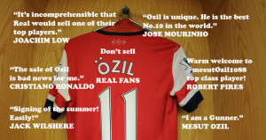 ... the good have expressed their surprise at Real's decision to sell Ozil