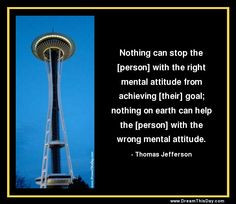 [person] with the right mental attitude from achieving [their] goal ...