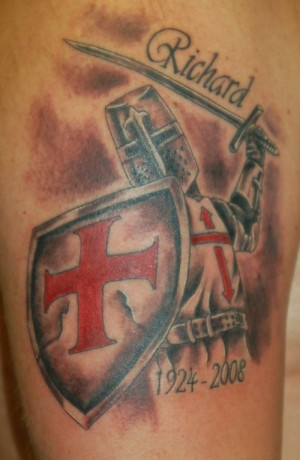 Crusader Knight Tattoo Designs