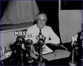... were spoken today. They are in fact from FDR's first Fireside chat