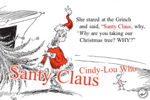 one of the pages from the book no grinchy green