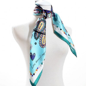 fall monogram scarf love quotes infinity scarf blue green scarf