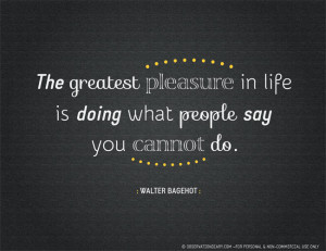 The Greatest Pleasure...