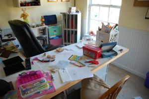 And, just because I can, I wanted to share my workspace with you. I'm ...