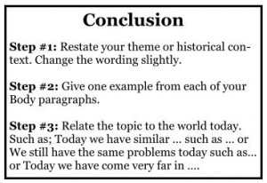 Writing a Conclusion