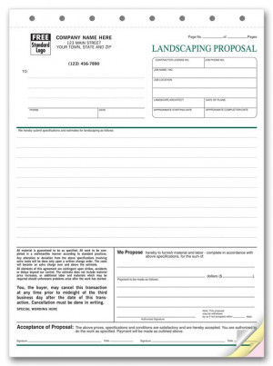 5568; Landscaping Proposal form