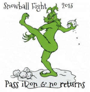 Snow ball fight