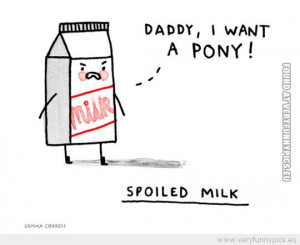 Funny Pictures | clever | How spoiled milk is behaving
