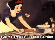 ... disney princesses hungover ratchet Snow White and the Seven Dwarves