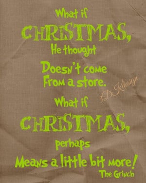 Grinch Christmas quote by 3dkdesign on Etsy, $2.50 Christmas Printable ...