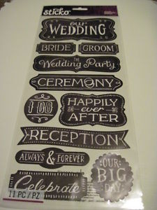 Details about Scrapbooking Stickers Sticko Crafts Chalkboard Sayings ...