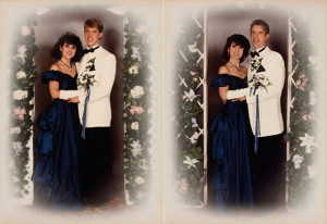 Sarah and Jim, 1988 & 2011.