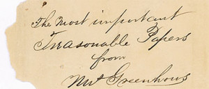 The Most Important Treasonable Papers from Mrs. Greenhow (National ...