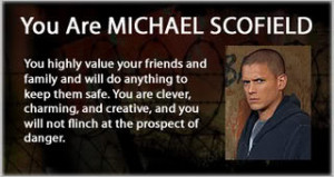 Thread: I am most like Michael Scofield...such a hottie