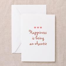 Happiness is being an Auntie Greeting Cards (Pk of for