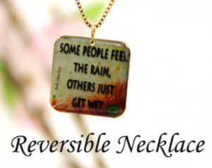 Reversible Quote Necklace, Stress N ecklace, Bob Marley Quote ...
