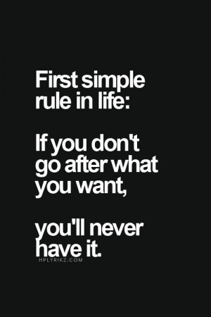 First simple rule