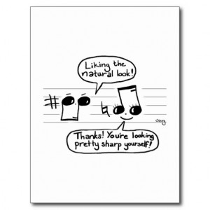 Musical Humour Cartoon Postcard