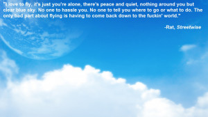 bad part about flying…