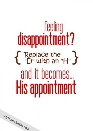 Feeling Disappointment Replace...