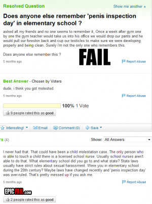 gym teacher fail yahoo answers